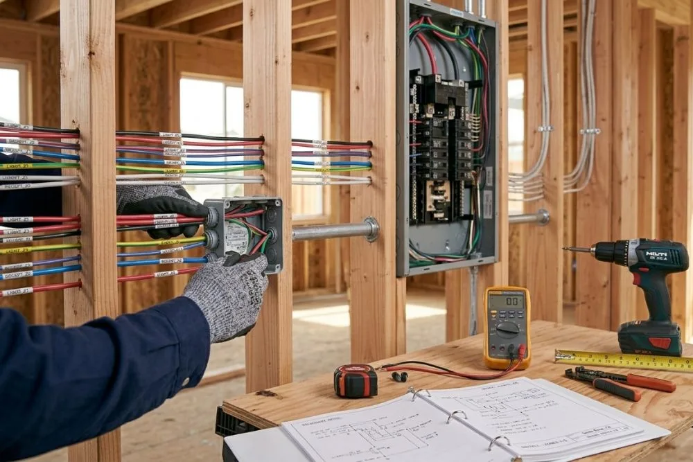 New construction wiring in Santa Rosa, CA